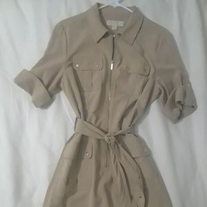 Michael Kors Tan zip-up Dress